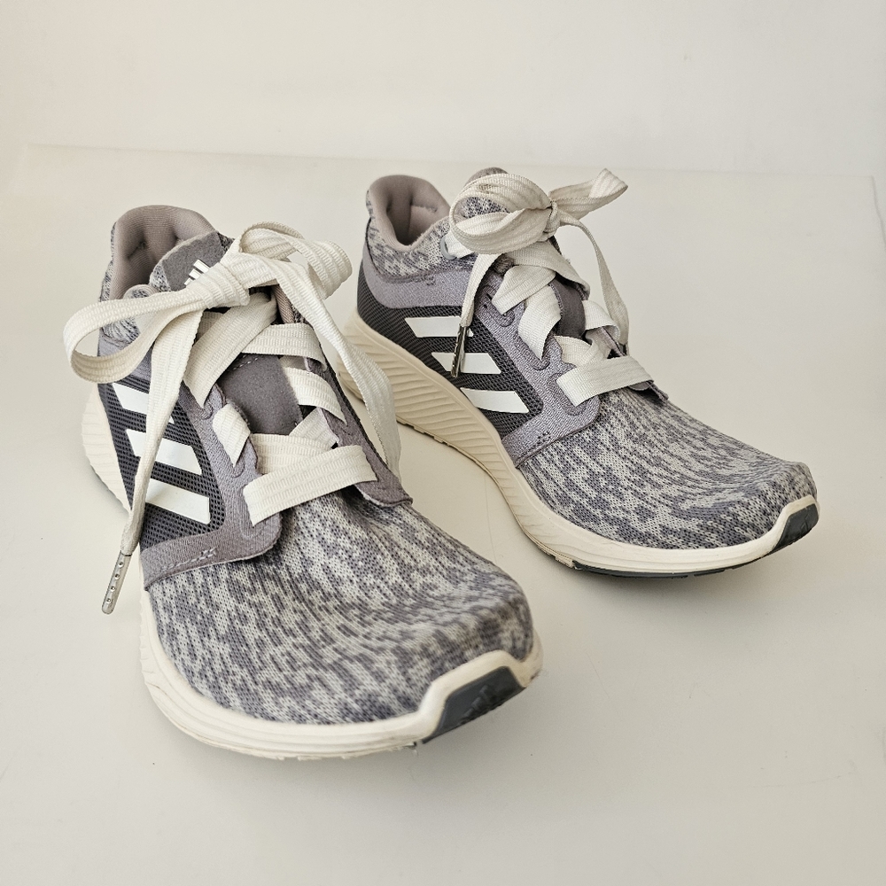 Ladies Adidas Edge Lux 3 Bounce Gray Running Sneakers Size 6 shoes